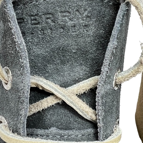 Sperry Harlow women's Grey suede leather wedge booties size 6.5 - Picture 6 of 13
